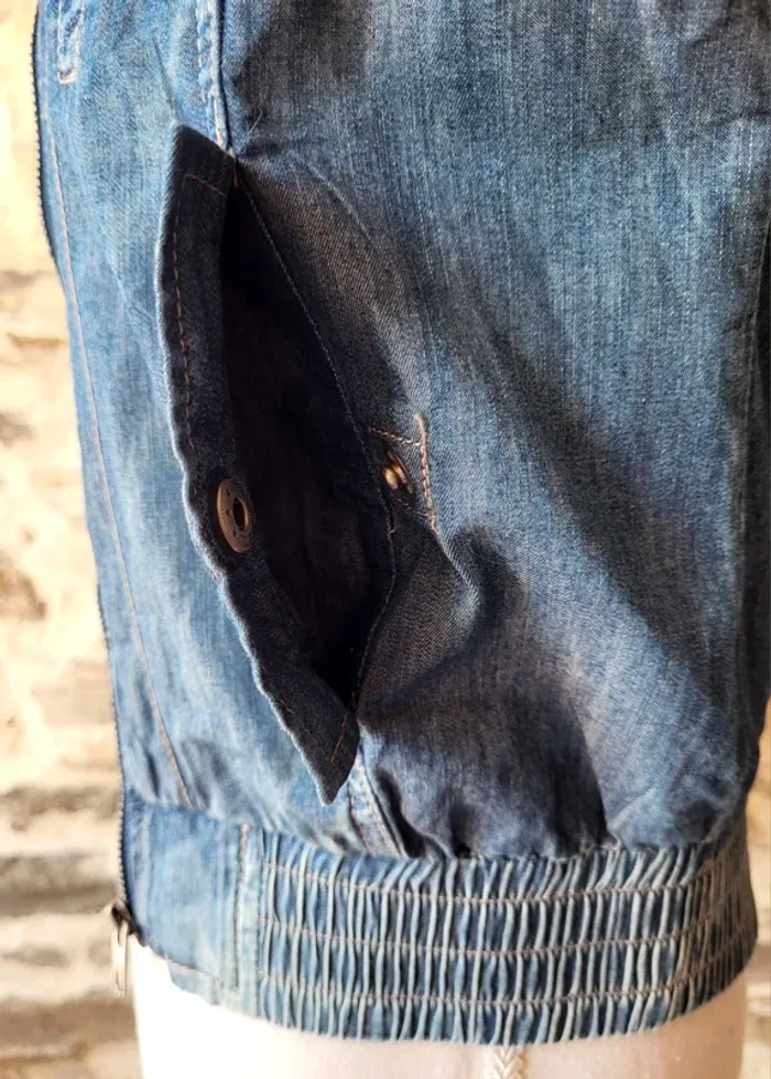 Veste en jean bleue Kaporal Taille XS - photo numéro 7