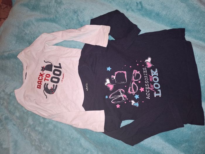 Lot 2tshirts manches longues