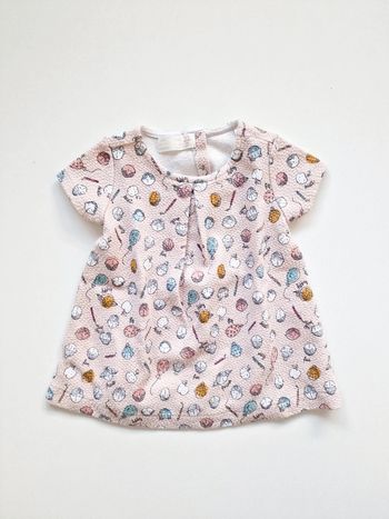 Zara - Robe courte à manches courtes (6 mois)