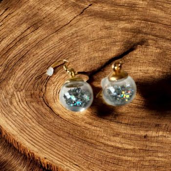 Boucles d’Oreilles Étoiles Argentées – Inox Doré
