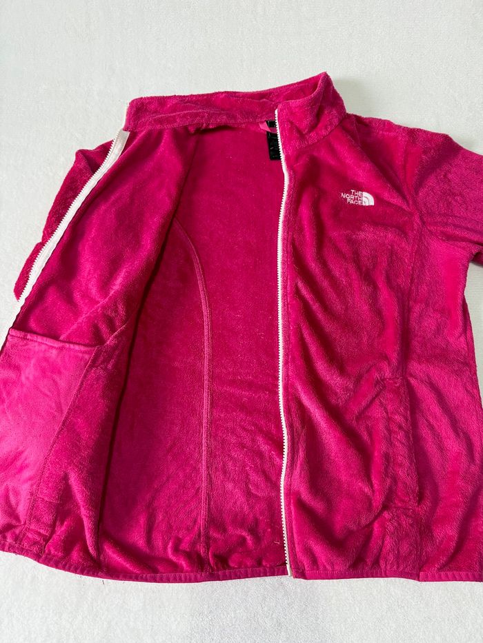 Veste polaire moumoute rose the north face pour fille / femme taille XL enfant - photo numéro 5