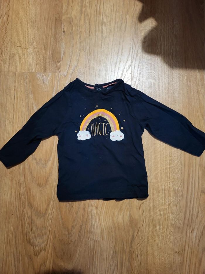 Tee shirt fille 9 mois ,kiabi