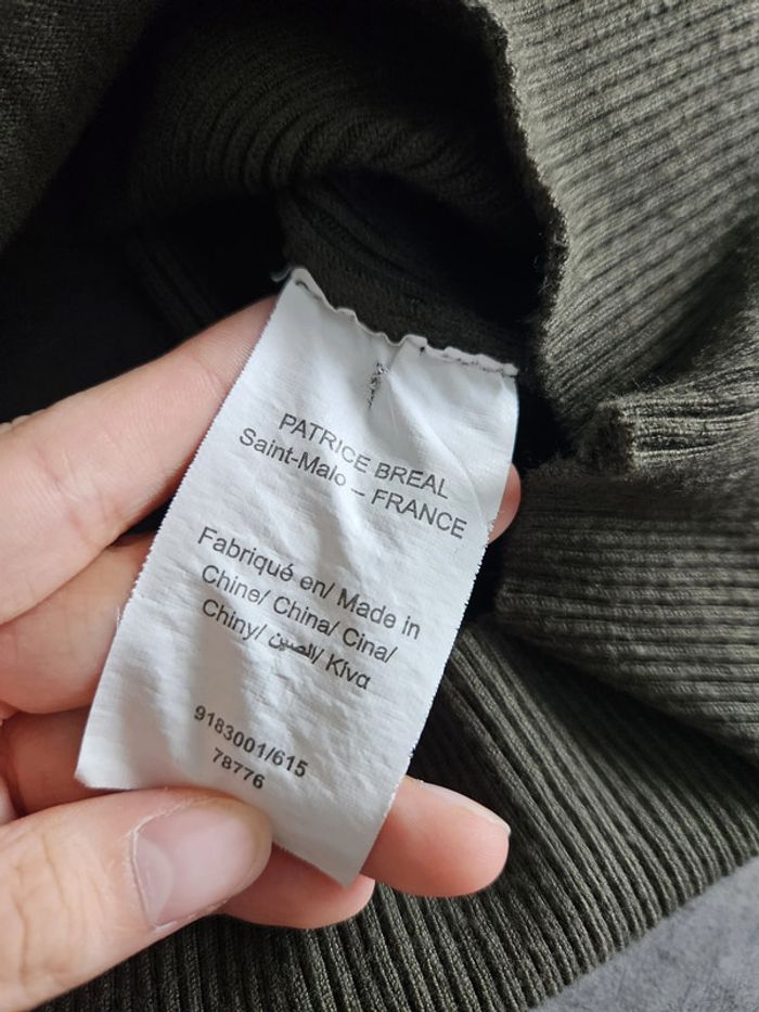 Petit pull léger mi-saison femme - Taille 42 / 44 - Patrice Breal - Vert sapin - photo numéro 3