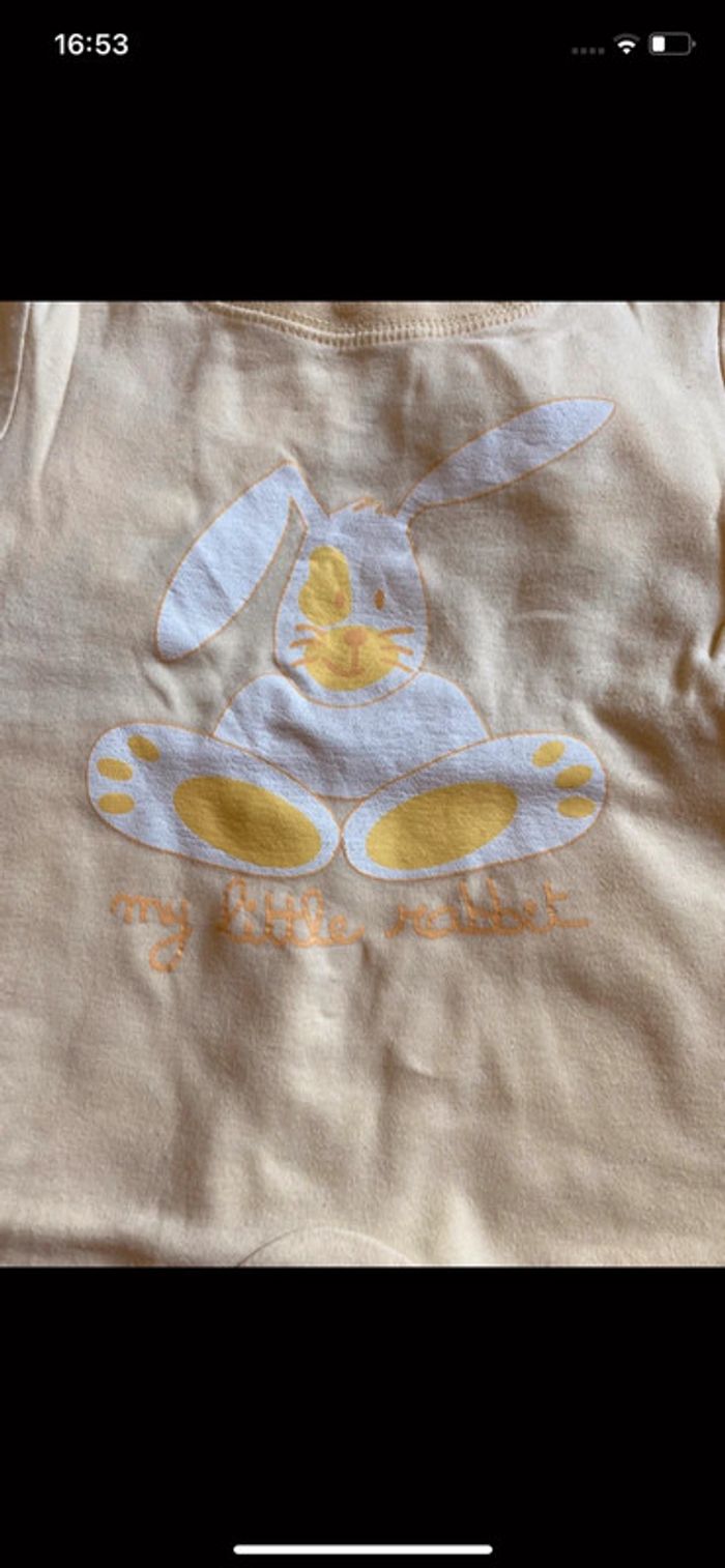 Gros lot de pyjamas/grenouillères d’été T. 1 mois/54 cm garçon TBE - photo numéro 5