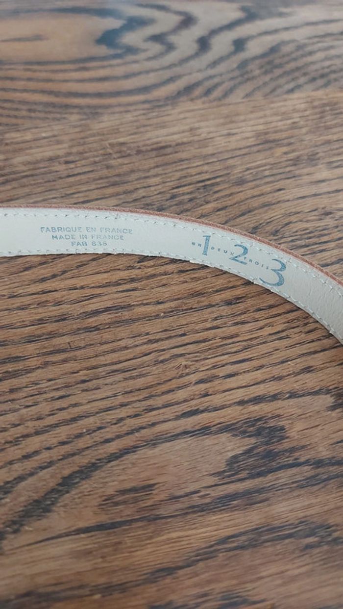 Ceinture 1un2deux3trois marron en cuir  80cm - photo numéro 9