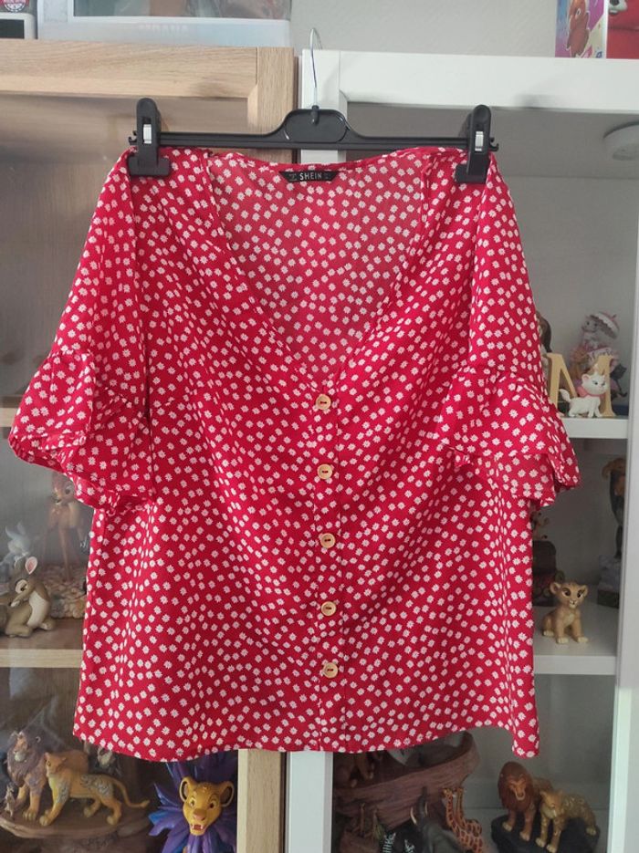 Blouse manche volante shein
