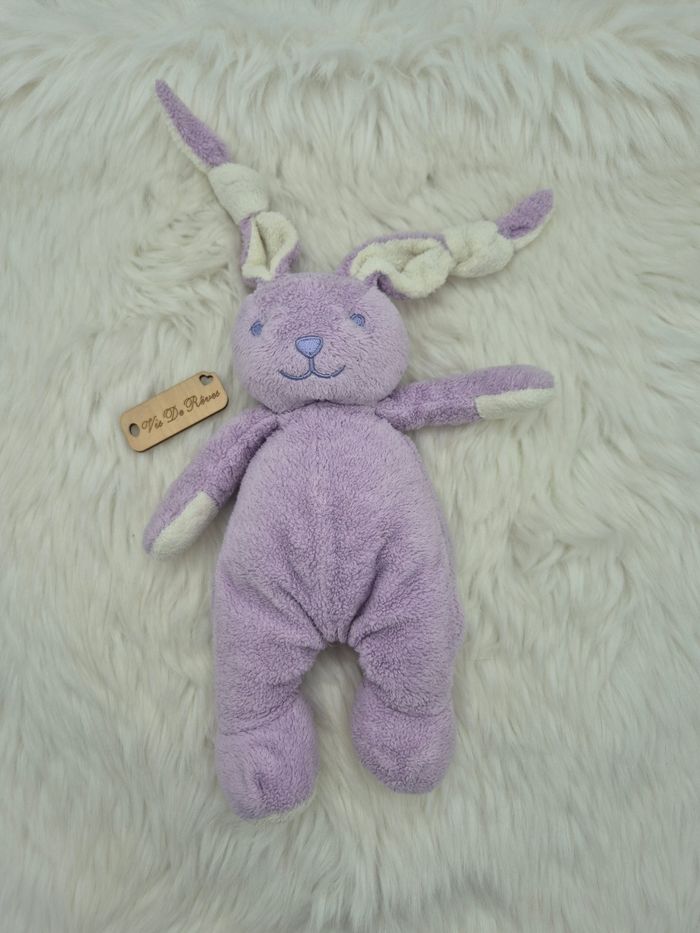 Doudou peluche lapin Violet Lgri. - photo numéro 2