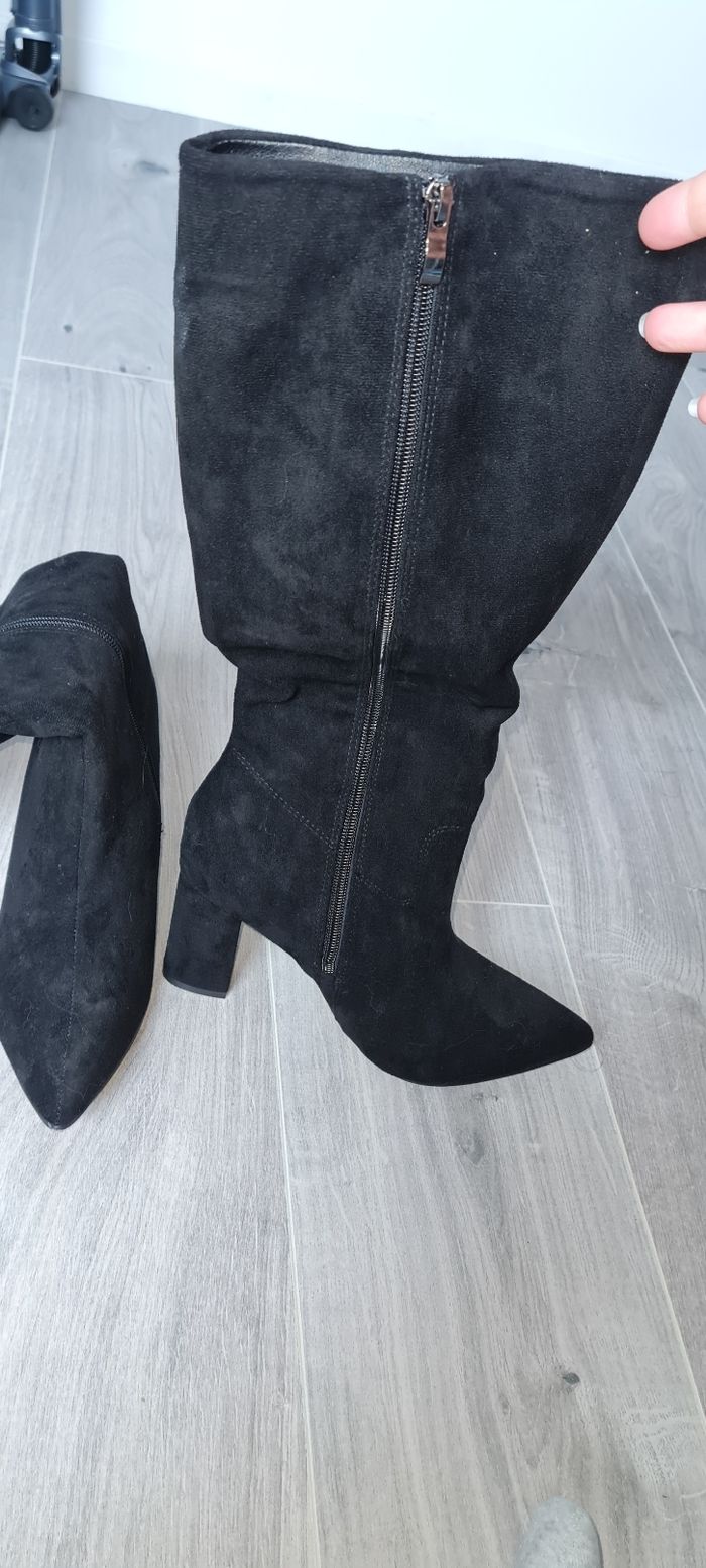 Bottes effet velours - photo numéro 4