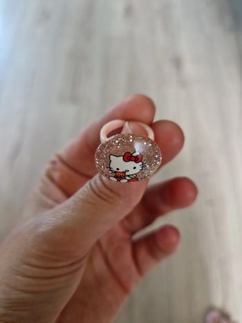 Bague ajustable hello kitty