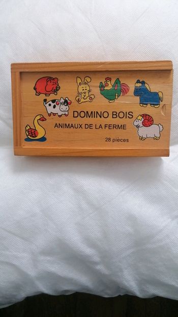 Dominos en bois Animaux de la ferme