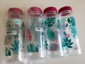 Lot de 4 gourdes imprimé  neuve