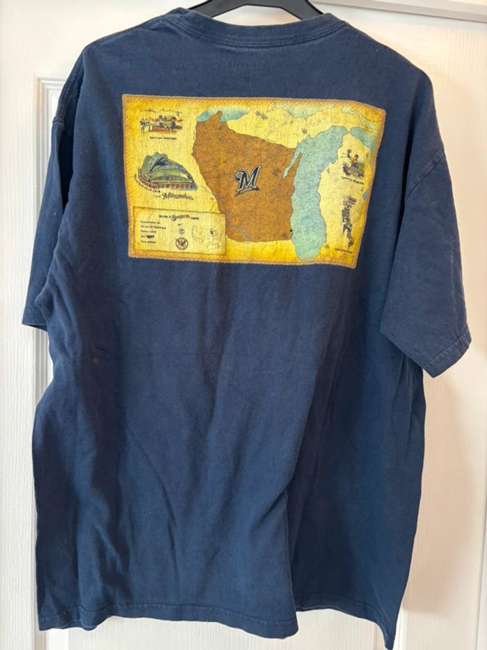 T shirt Nike vintage Milwaukee Brewers - photo numéro 4