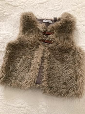 Gilet sans manches en fourrure