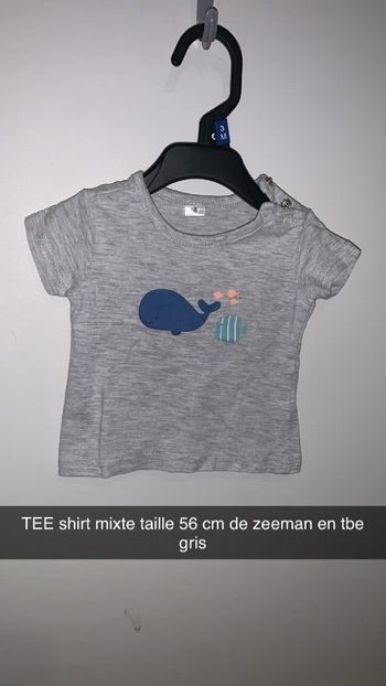 TEE shirt mixtes taille 56 cm