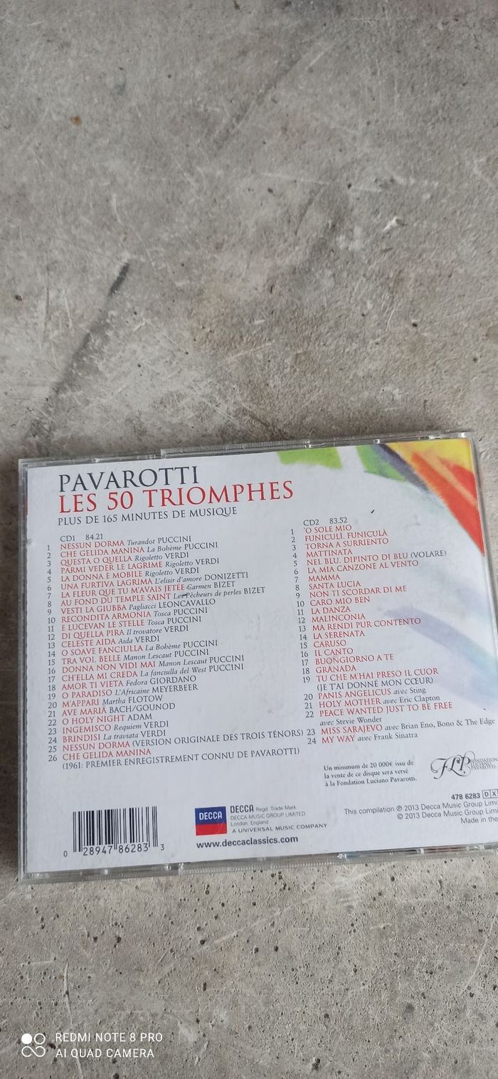 Double cd pavarotti - photo numéro 2