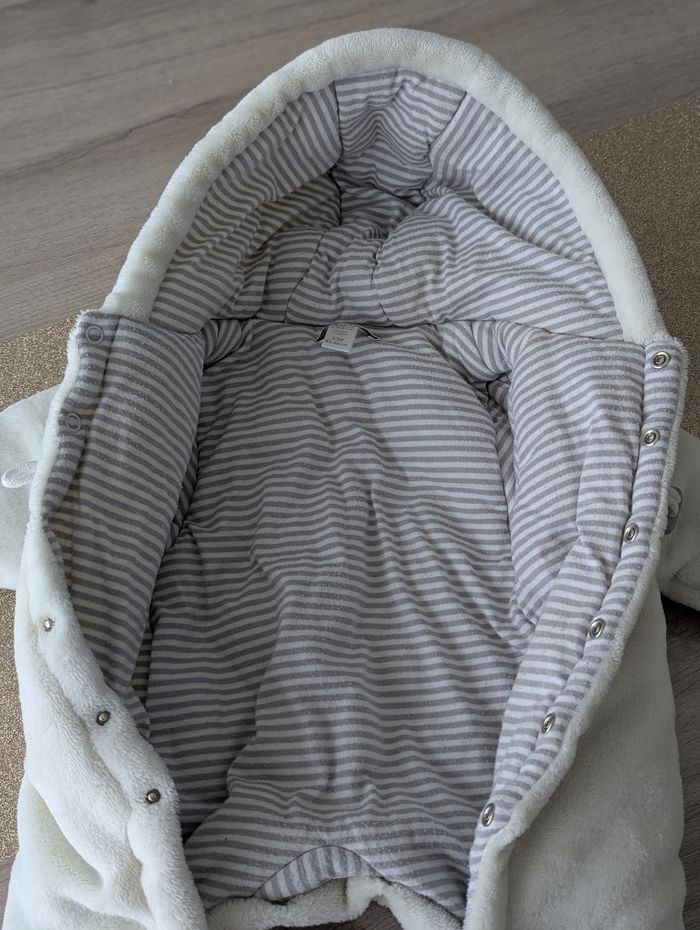 Combinaison bébé blanche OBAIBI 0/3 MOIS - photo numéro 6