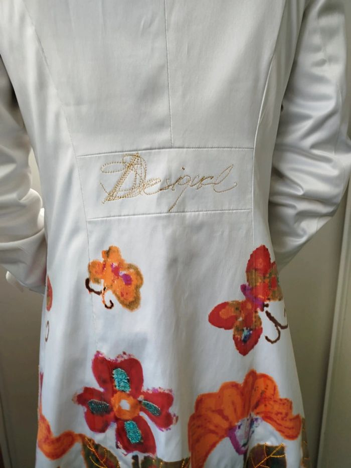 #trench#blanc fleuri#Desigual - photo numéro 4