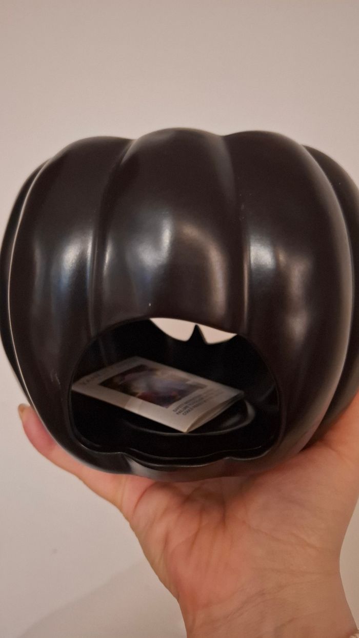 Yankee candle bougeoir halloween citrouille noir diffuseur cire parfumée PartyLite - photo numéro 3