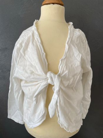 Boléro blanc fille