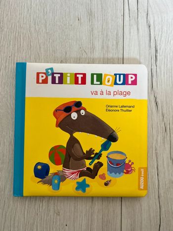 Livre p’tit loup va à la plage
