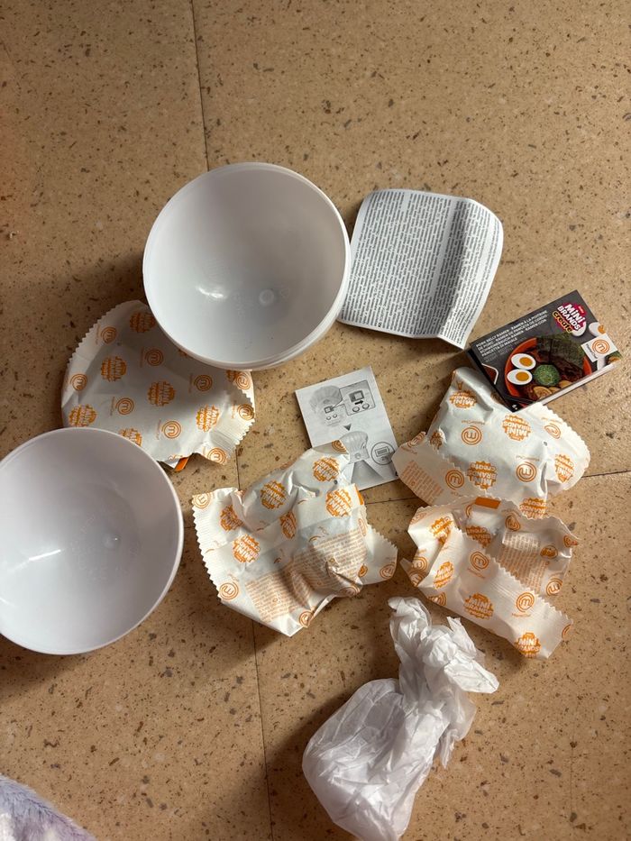 Mini brands create ramen a la poitrine de porc master chef