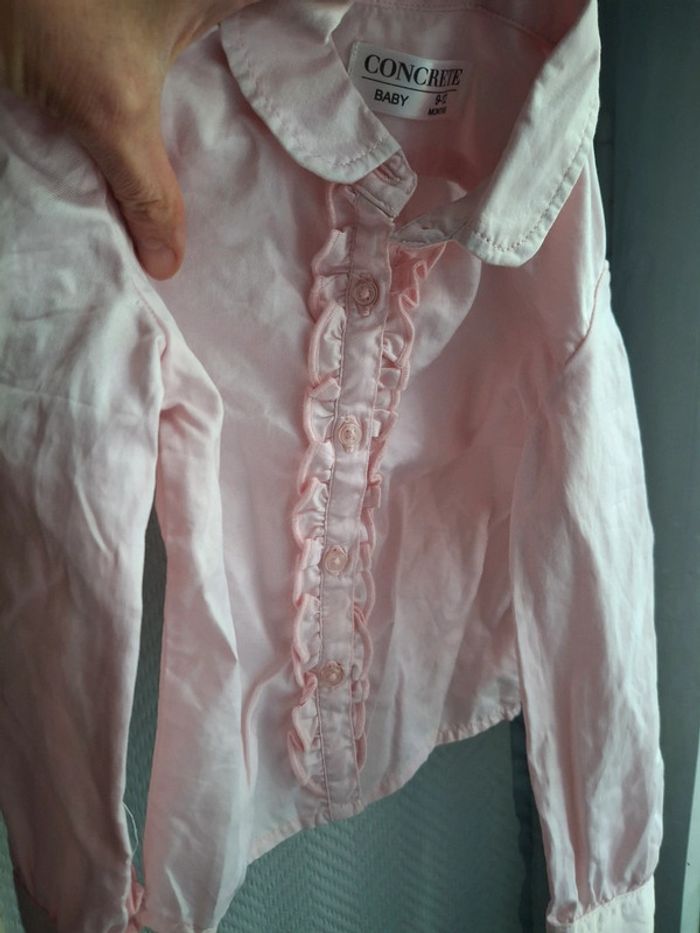 Tres jolie chemise rose bébé - photo numéro 4