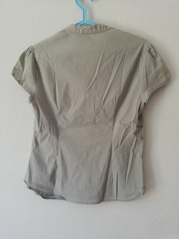 Chemise manches courtes t. 40 gris clair Jacqueline Riu. - photo numéro 3