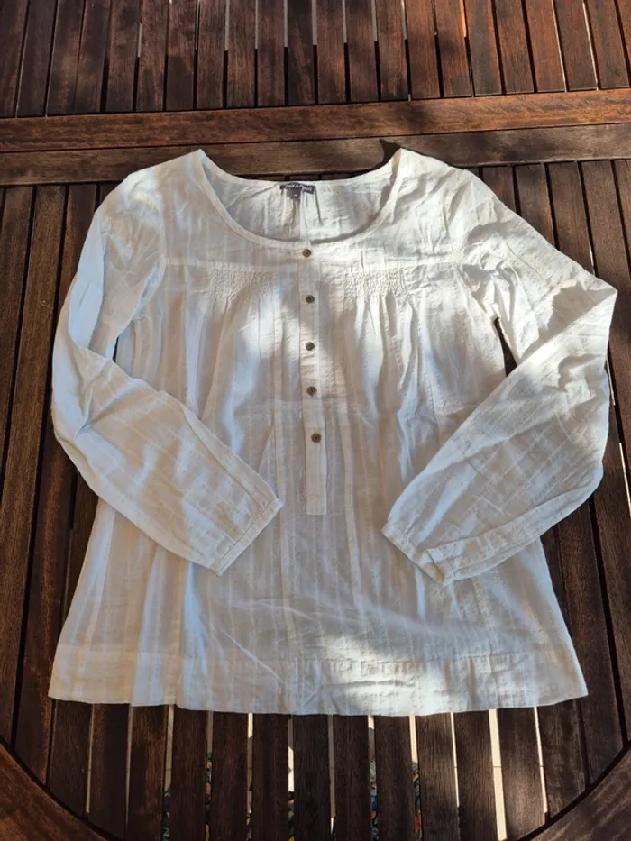 Blouse en coton Grain de Malice T.38 - photo numéro 3