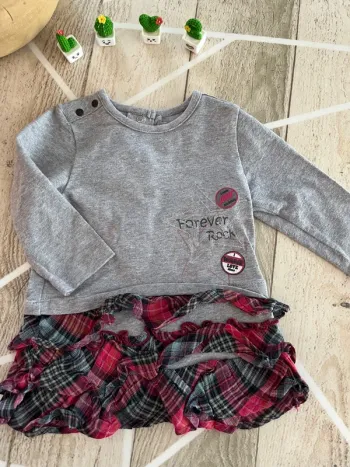 Robe t-shirt manches longues