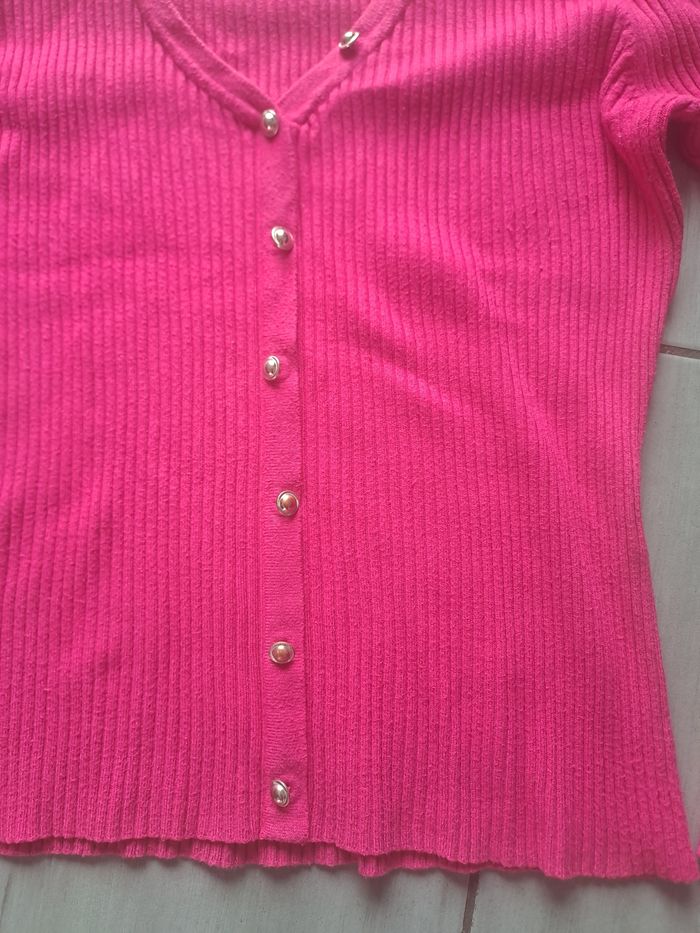 Pull léger rose flashy Morgan Taille L - photo numéro 5