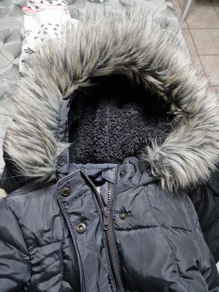 Manteau chaud tape à l oeil tao gris 4 ans - photo numéro 4