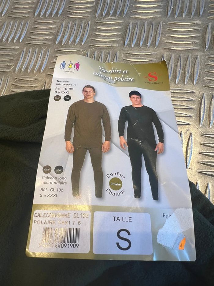 Calecon long polaire jogging vert taille s gilbert surplus militaire froid neige sport randonnée - photo numéro 2