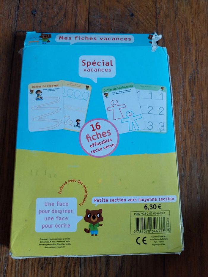 Fiches vacances maternelle - photo numéro 2