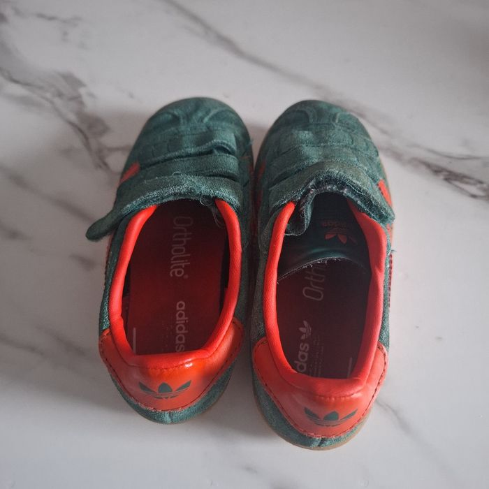 Adidas Gazelle Baskets Vert et Orange - photo numéro 4