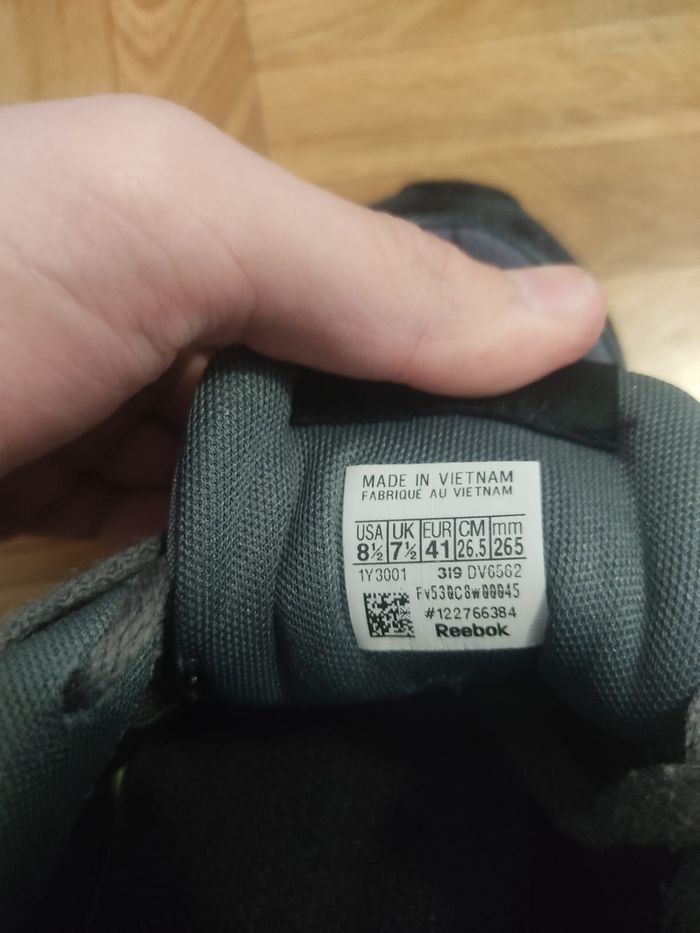 Baskets Reebok Classic - Gris/Noir/Bleu - Taille 41 - photo numéro 6