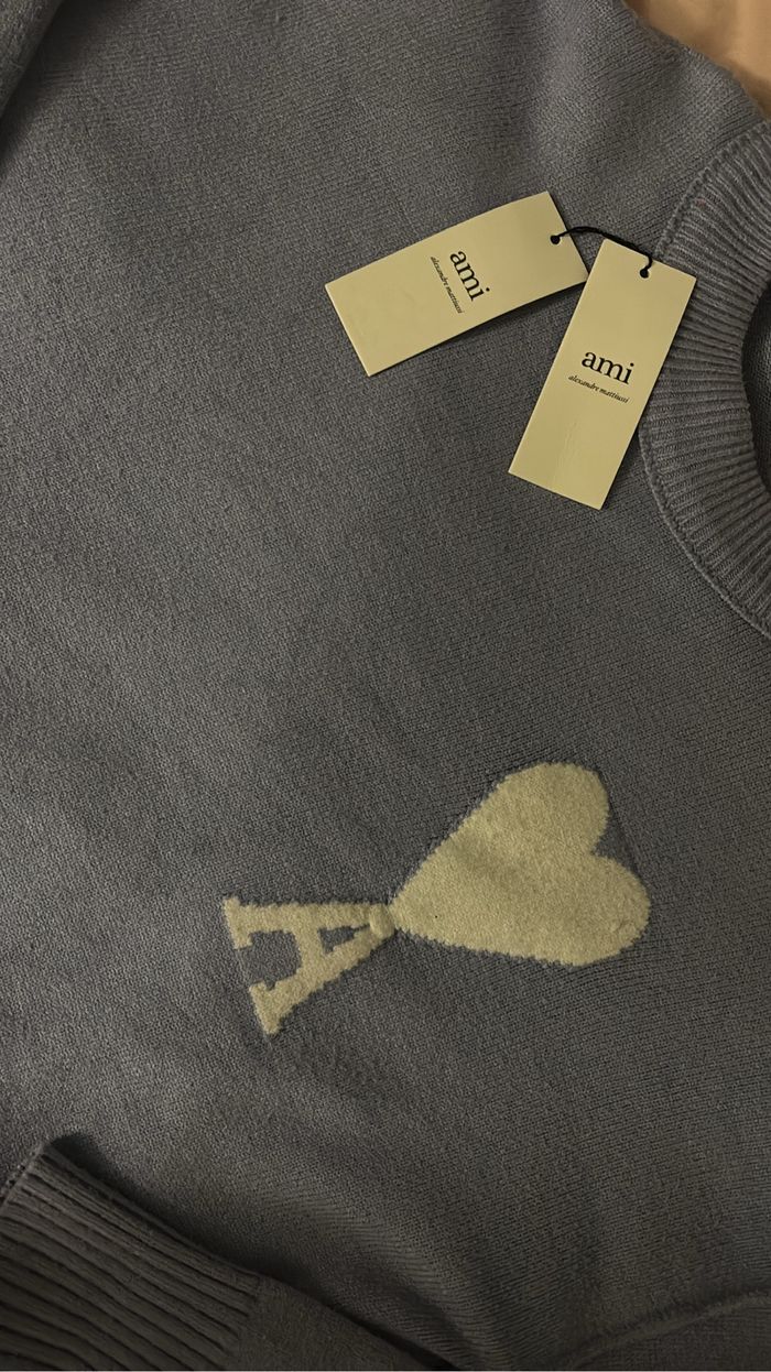 Pull ami Paris bleu ciel taille L - photo numéro 2