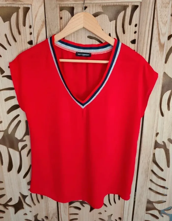 Blouse col V Taille 2 Rue des Abbesses - photo numéro 8