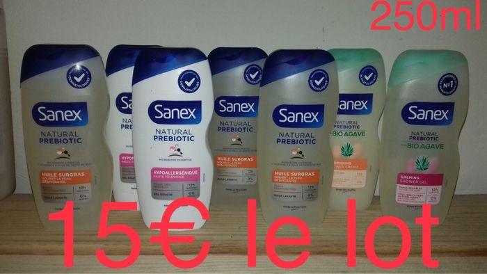 7 Gels douche Sanex 15€