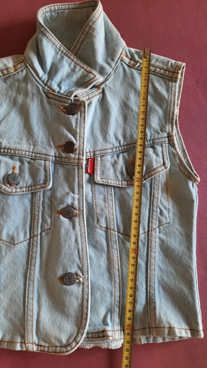 Veste en jean sans manche - photo numéro 2