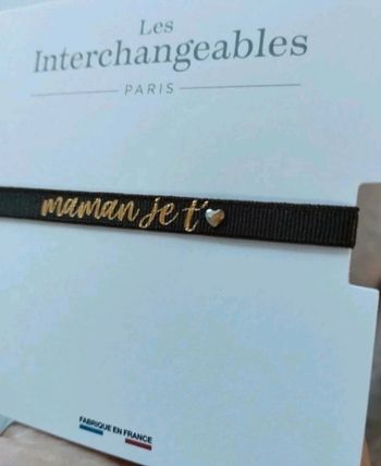 Bracelet je t'aime maman les interchangeables