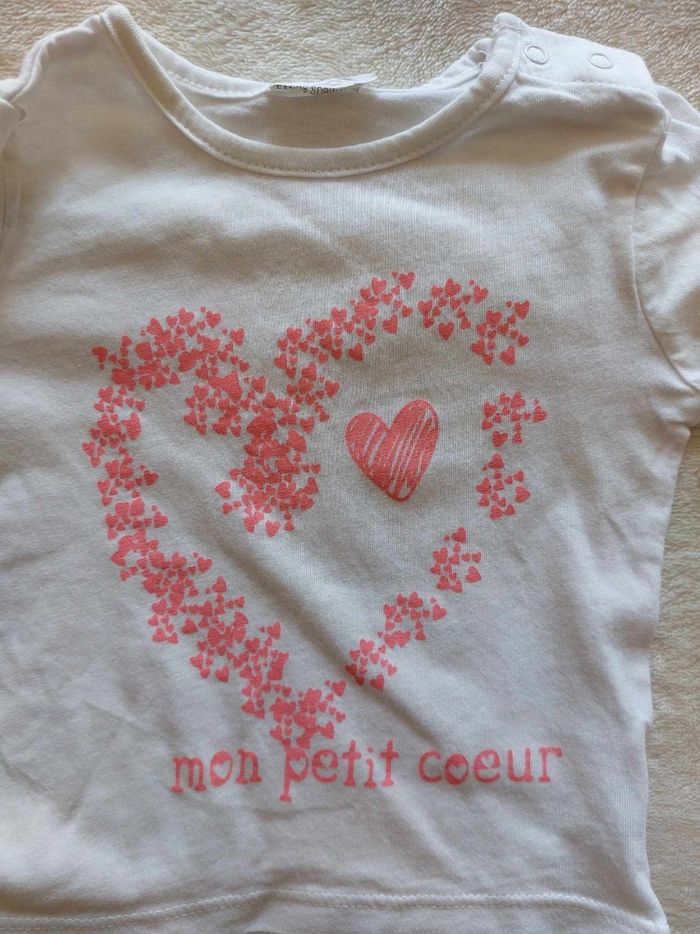 Tee-shirt original manches longues 1 mois - photo numéro 3