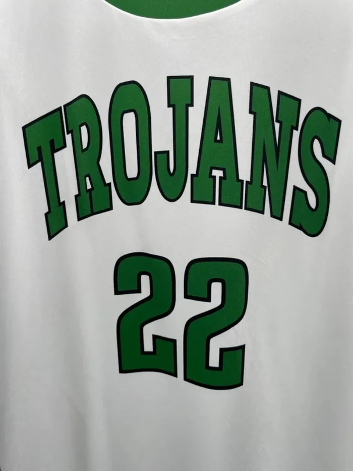 Basketball type jersey débardeur maillot reversible green white Adult M - photo numéro 3