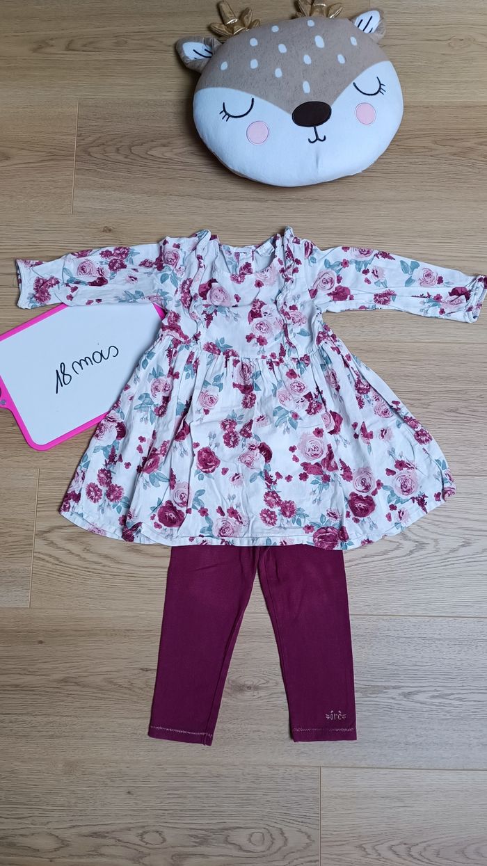 Robe H&M et legging 18 mois