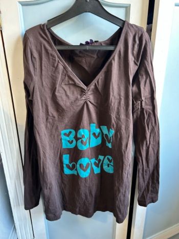 Tee shirt de grossesse manches longues