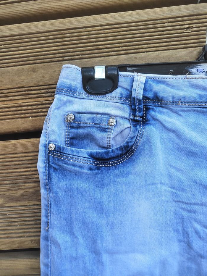 Jean clair taille basse femme – Taille 40 – Bon état –  G-smack - photo numéro 4