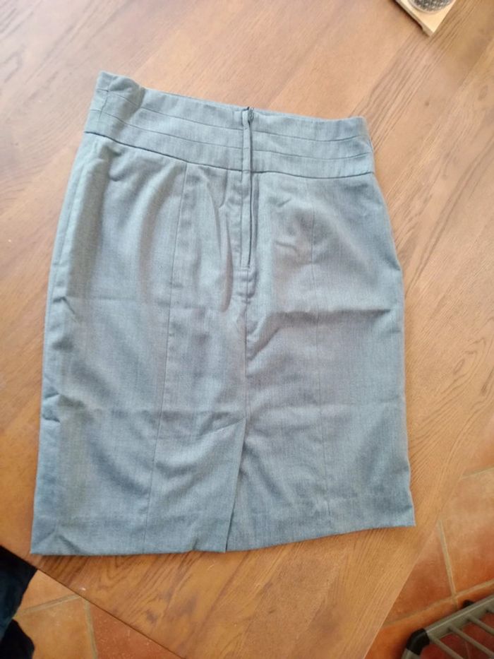 Jupe Crayon Grise Taille 42 - photo numéro 2