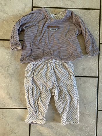 Pyjama réversible 6 mois