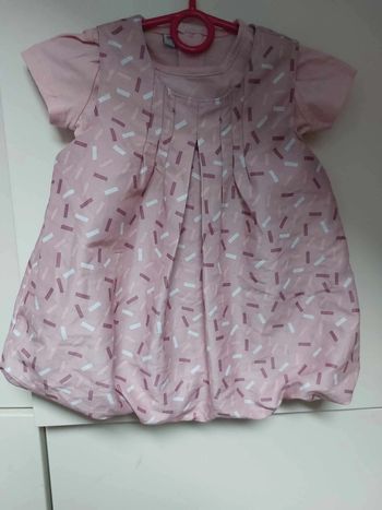 robe avec tee shirt rose