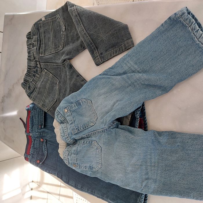 Lot 3 jeans doublé intérieur garçon 23 mois - photo numéro 3
