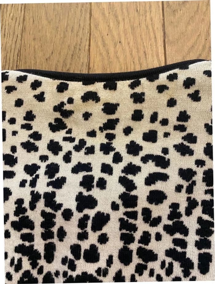 Veste en laine imprimé animal noire et blanc Stizzoli taille 50 (46 FR) - photo numéro 6